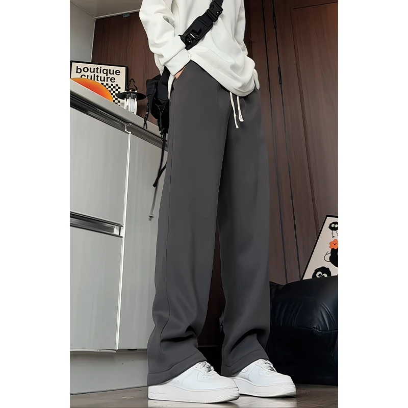 Pantalones Hombre موضة الشتاء سميكة الدافئة الرياضة SweatPants الرجال الملابس حجم كبير مستقيم الرجال بناطيل كاجوال فضفاضة 5XL-M