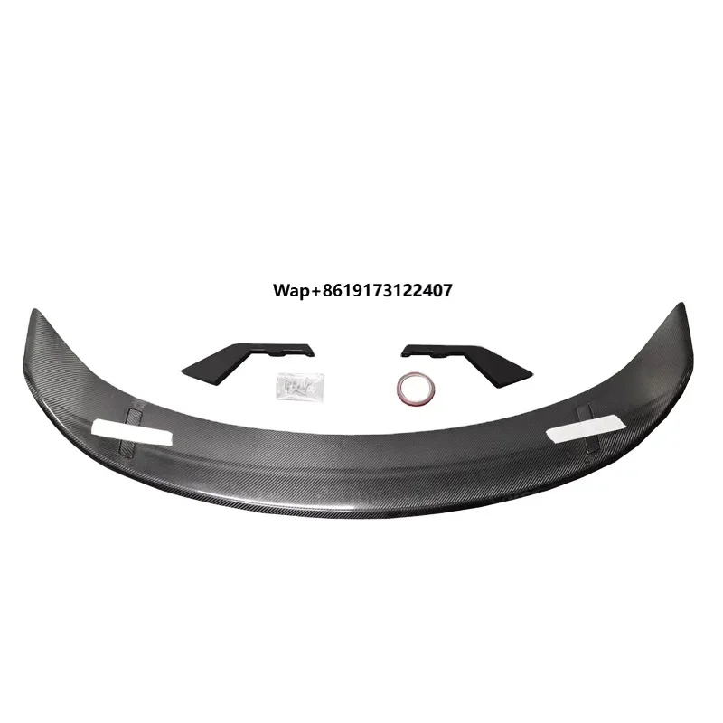 Wet Carbon Fiber Racing Spoiler Wing 2019-2023 Car Rear Body Kits with Trunk Lip Spoiler Exterior Accessories