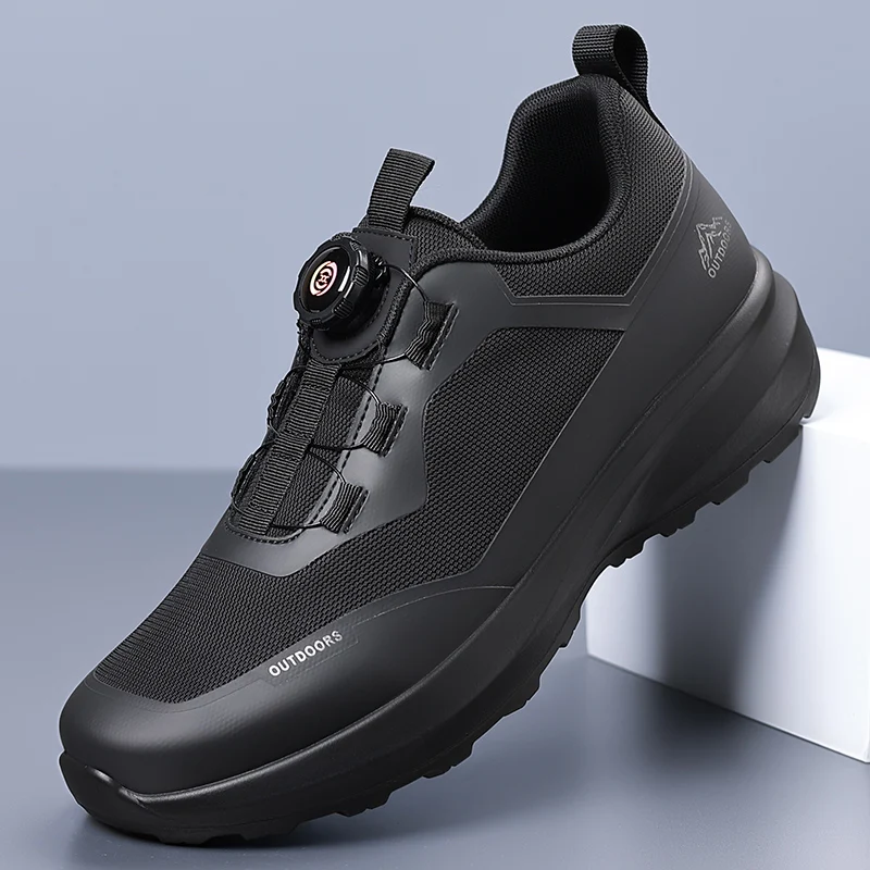 

Men's Shoes 2025 New Summer Mesh Breathable Black Thick-Soled Slip-On Soft-Soled Shoes Sports Casual Shoes