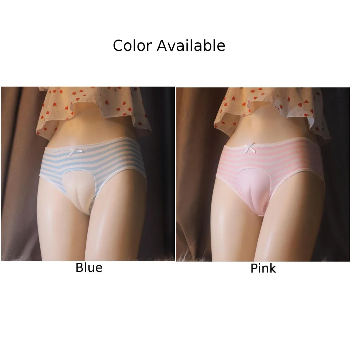 Mens Sexy Striped Hiding Gaff Panties Shaping Briefs Crossdress Underwear Transgender Panties Japanese Hidden JJ Men\'s Briefs