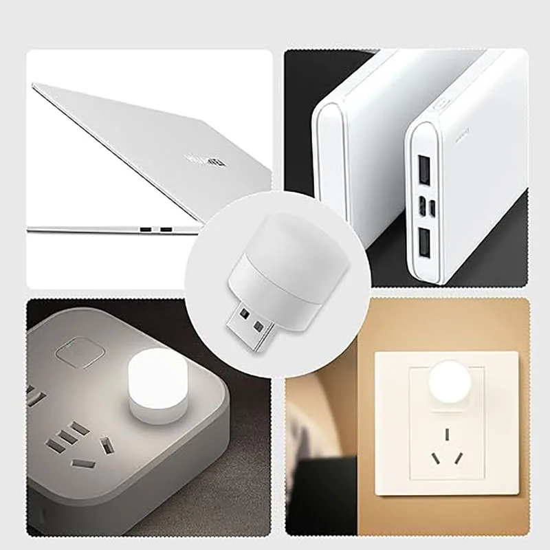 子供用USBナイトライト、目の保護、読書灯、USBプラグ、コンピューター、モバイル電源、USBセンサー、ウォームホワイト、1個、10個、20個