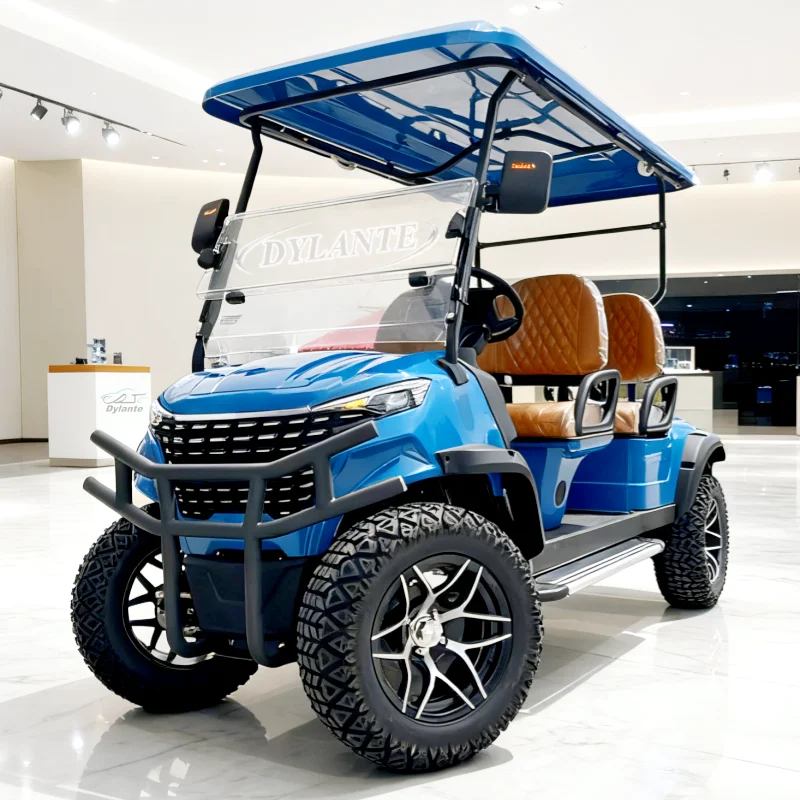 

2025 Маленькая 4-местная внедорожная клубная тележка для гольфа 60 В, двухрядная тележка для гольфа, дешевая цена, 3500 Вт, 5000 Вт, электрическая тележка для гольфа на продажу