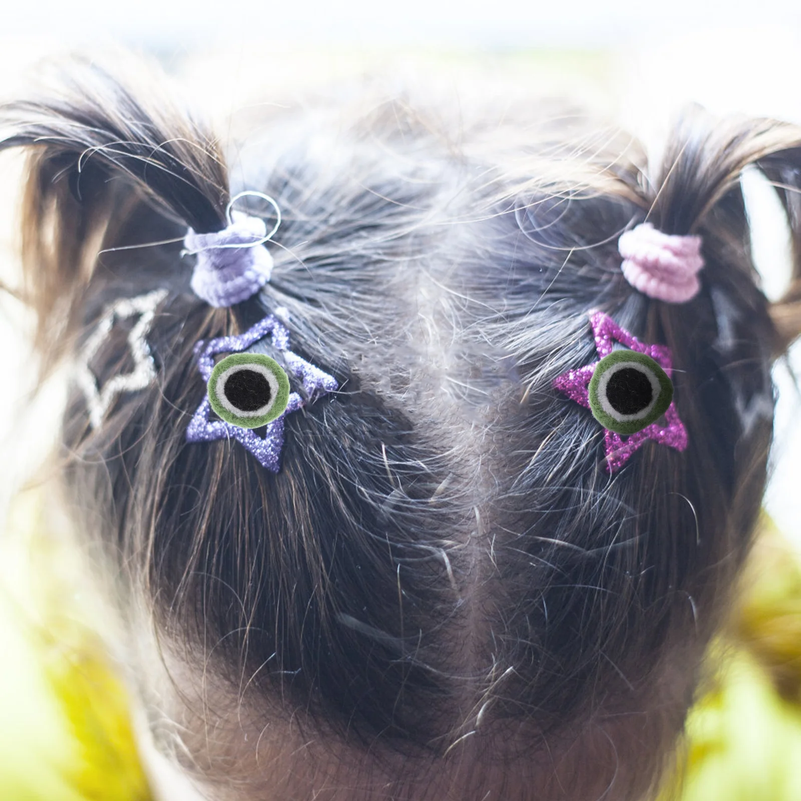 

5Pcs Wool Felt Frogs Quality Felt Frogs Eyes DIY Craft Supplies Handmade Needle Felting Material for DIY Pendant