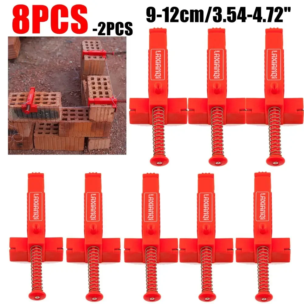 8-2pcs Bricklaying Tools Wire Drawer Stainless Steel Plastic Bricklaying Fixer Engineering Building Brickwork Accessories