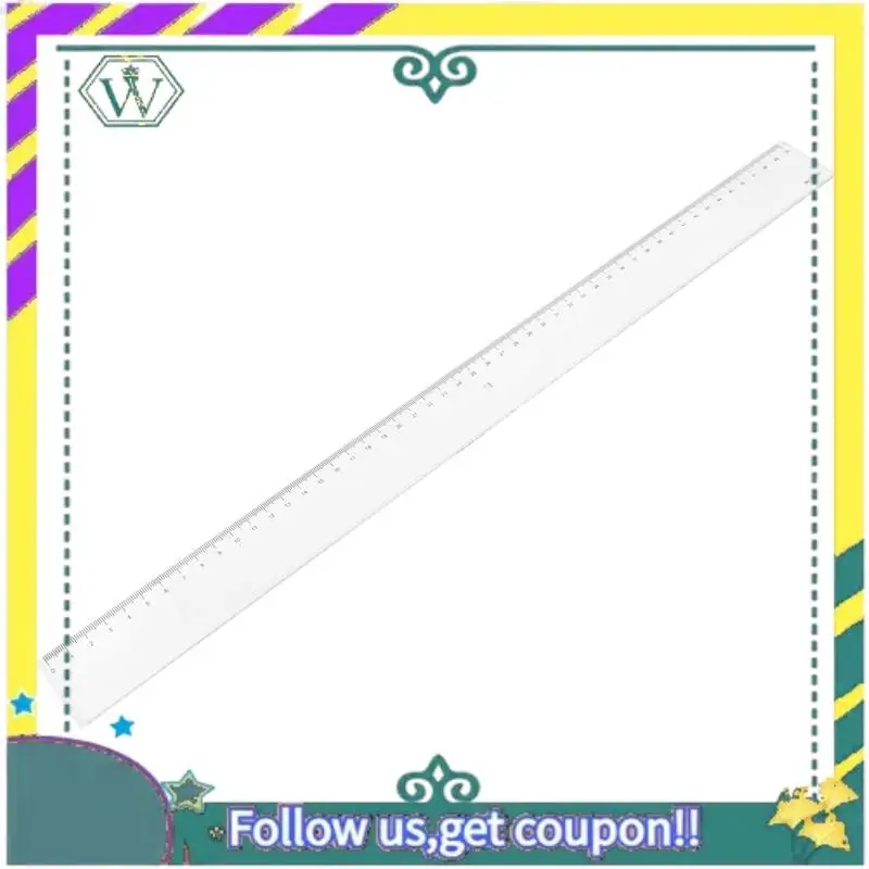 NEW 50Cm Clear Plastic Measuring Long Straight Centimeter Ruler