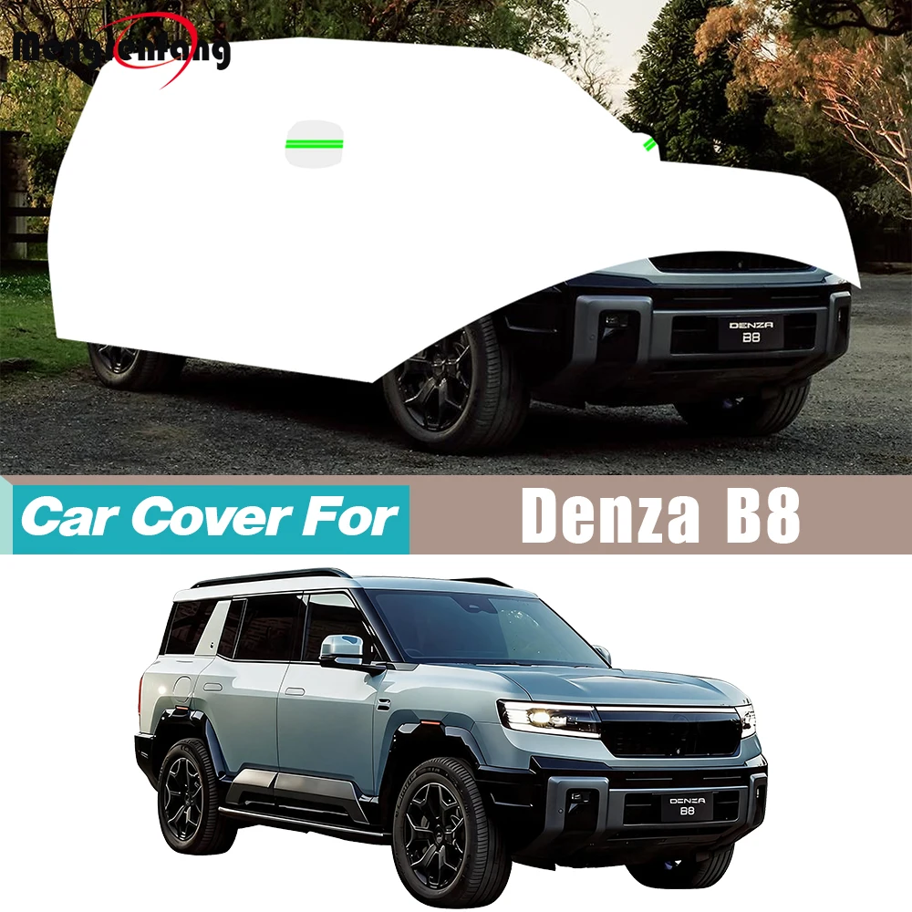 Full Car Cover For Denza B8 2023-2027 Anti-UV Sun Rain Snow Dust Protection Windproof SUV Cover