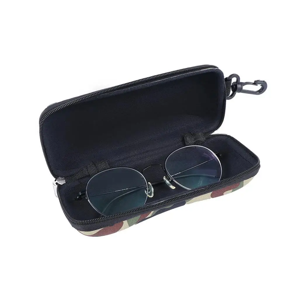 Unisex Anti-pressure Zipper Container Camouflage Protector Eyeglasses Case Eyewear Storage Box Sunglasses Case Glasses Box