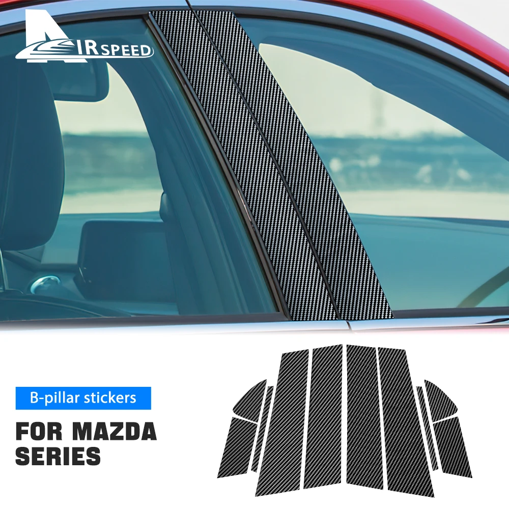 

Window Door Column B C Pillar Post Trim Sticker for MAZDA 3 AXELA Mazda 6 ATENZA 2014-2021 CX-5 CX-30 2017-2024 Accessories