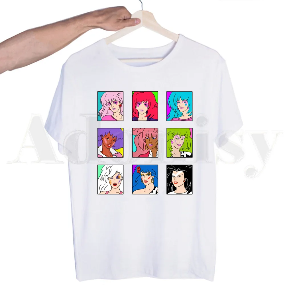 Jem And The Holograms Fashion Hipster Rock Hip Hop Tshirts Men Fashion Summer T-shirts Tshirt Top Tees Streetwear Harajuku Funny