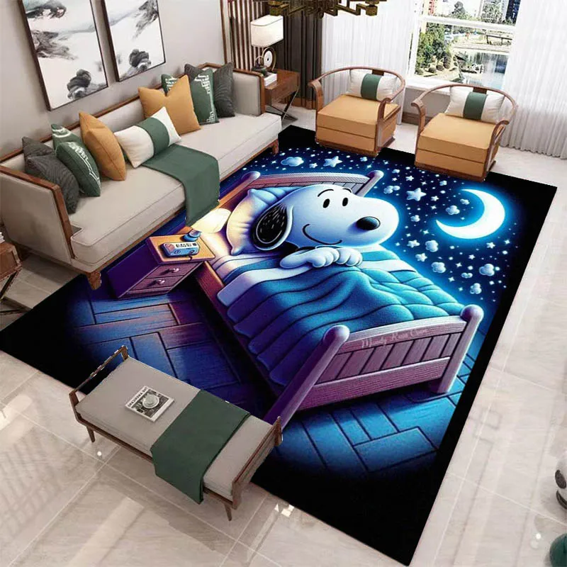 Cute Cartoon Snoopy printed carpet Non-slip carpet outdoor carpets area rug Home bedroom decor rugs for bedroom birthday gift