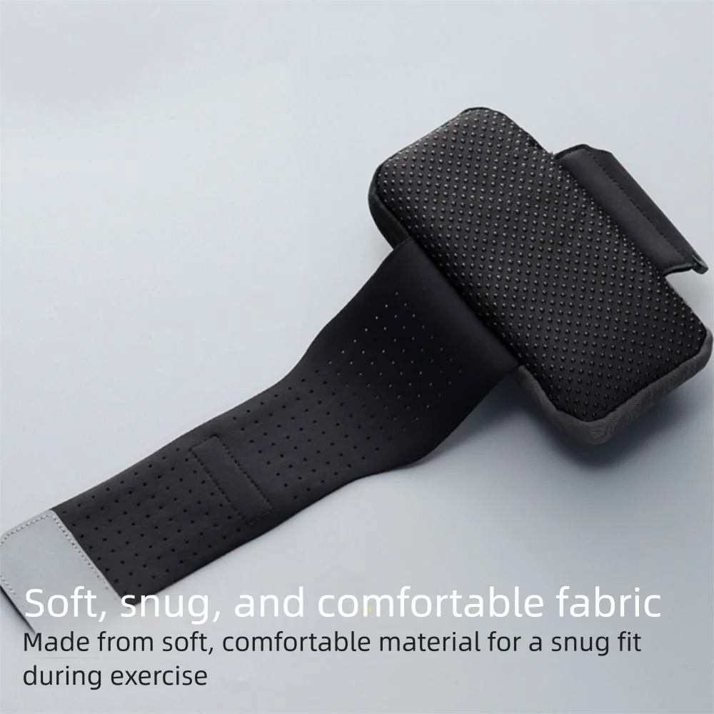 Double-layers Running Phone Bag Waterproof Protective Wrist Phone Bag Adjustable Reflective Sports Arm Bag