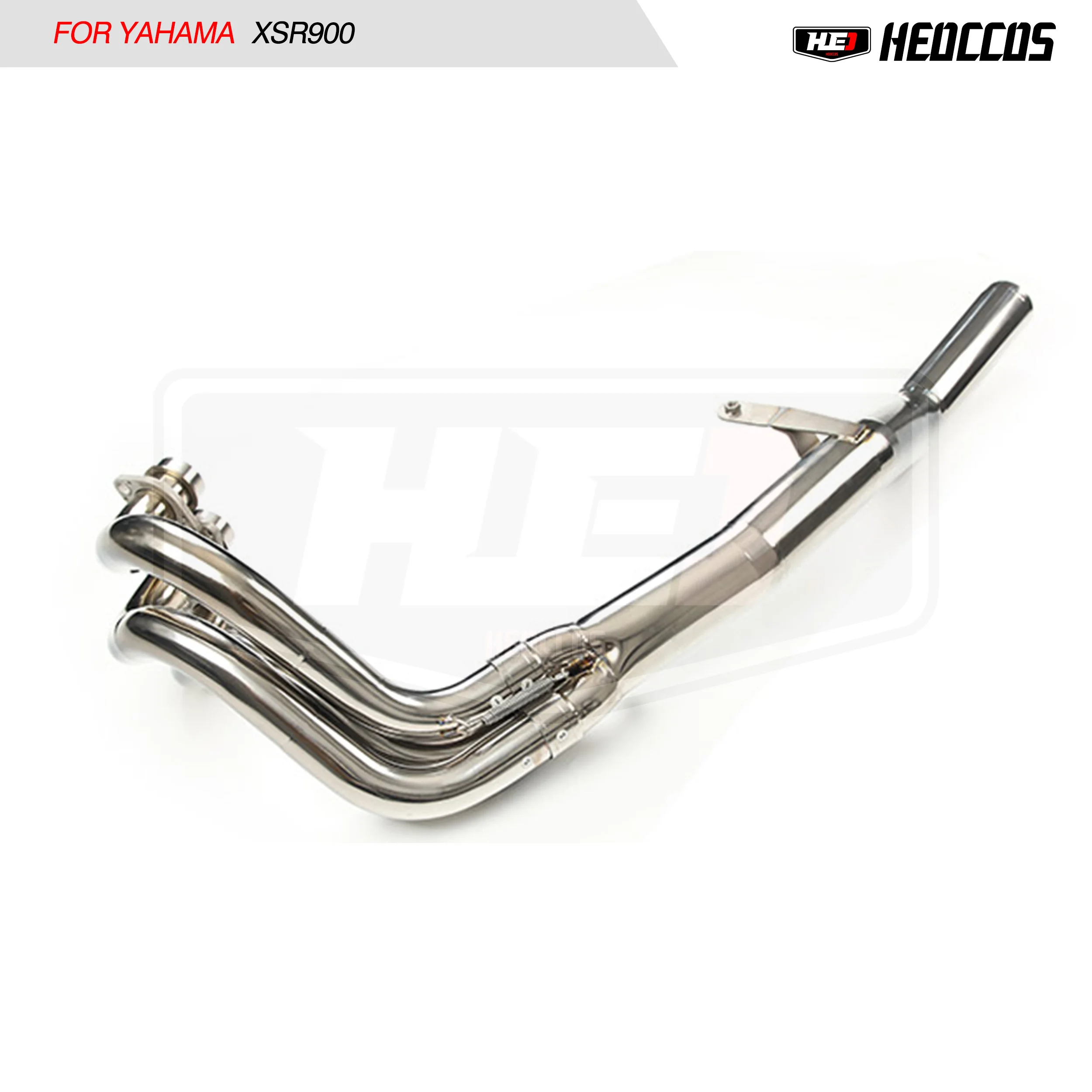 HEO Titanium Alloy Polished Silver Motorcycle Exhaust For Yamaha XSR900 Exhaust Full Exhaust Performance Upgrade