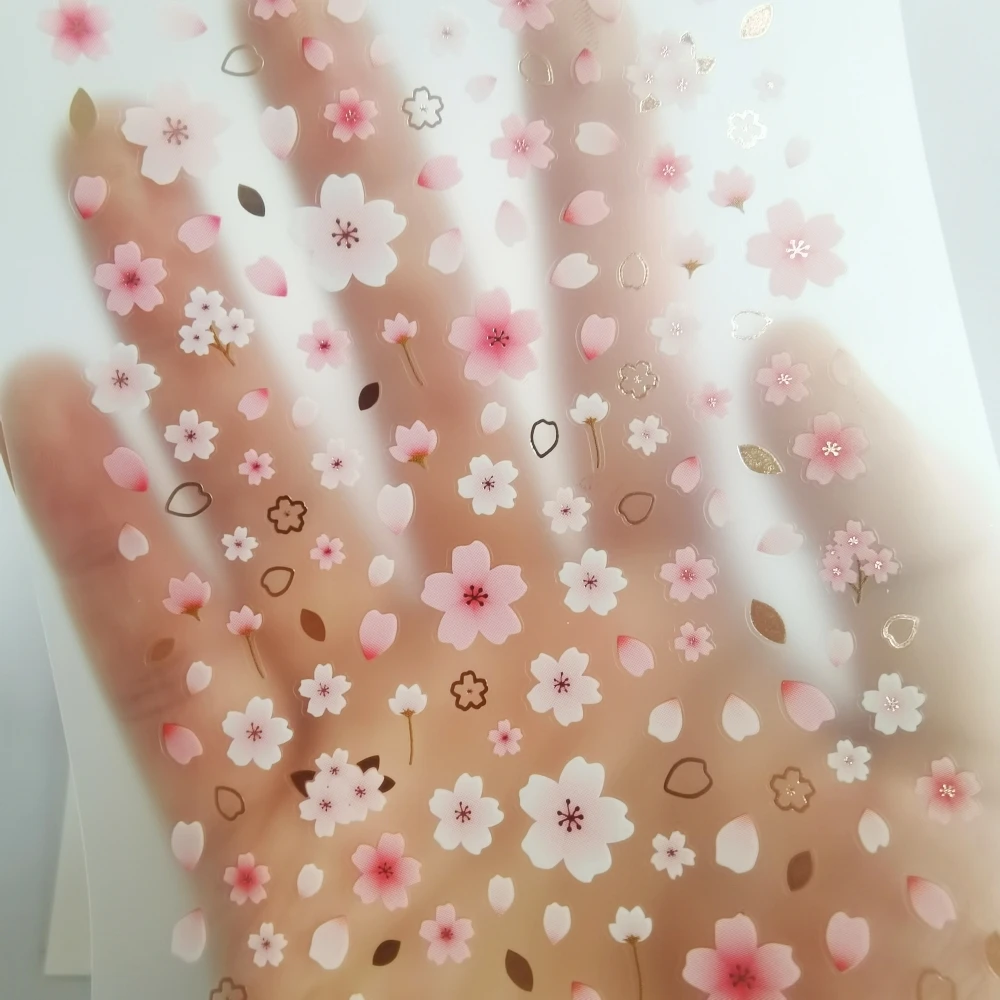 Korean Import Suatelier Brand Sonia Mini Sakura Nail Stickers  DIY Scrapbooking Diary Stationery Stickers Supplies