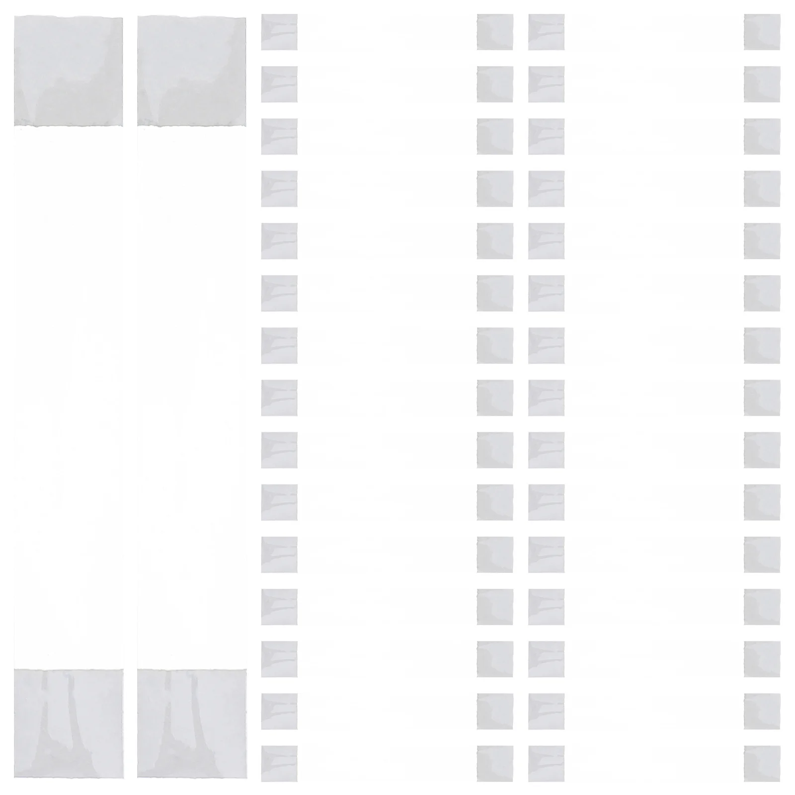 

300Pcs Price Tag Holder Transparent Adhesive Strips Clear Plastic Sign Display for Retail Price Labels Vertical Hanging Stickers