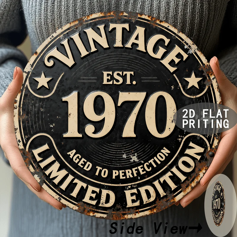 2D Flat, 2D Flat Printing,, Yard Signs& Wall Art, 1pc, Retro 