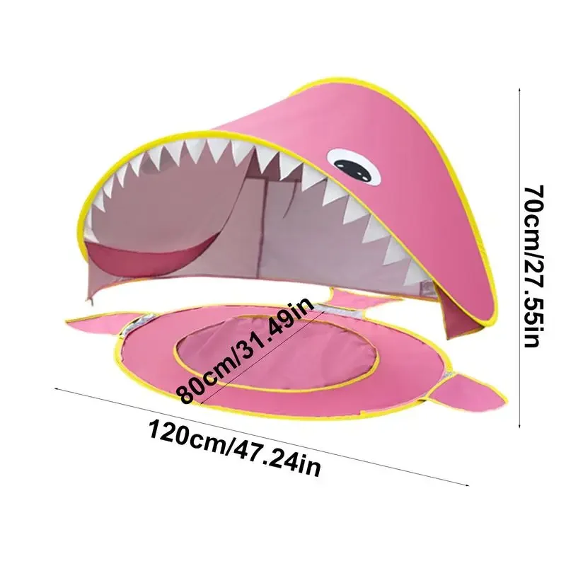 خيمة داخلية للأطفال، خيمة كرتونية للشمس، حماية من الأشعة فوق البنفسجية، مدمجة في حمام سباحة صغير، مأوى شمسي محمول قابل للطي، مظلة خارجية للأطفال