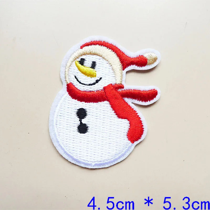 10 Pcs น่ารักผ้าไม่ทอคริสต์มาสต้นไม้ Applique DIY Craft Handmade Applique คริสต์มาสตกแต่งบ้าน