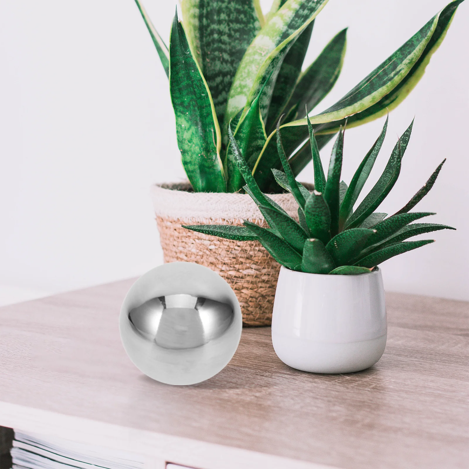 كرة معدنية 304 مرآة من الفولاذ المقاوم للصدأ بلمسة نهائية للسياج المستدير غطاء ديكور نهائي لبوابة سطح السفينة درابزين حديقة المنزل