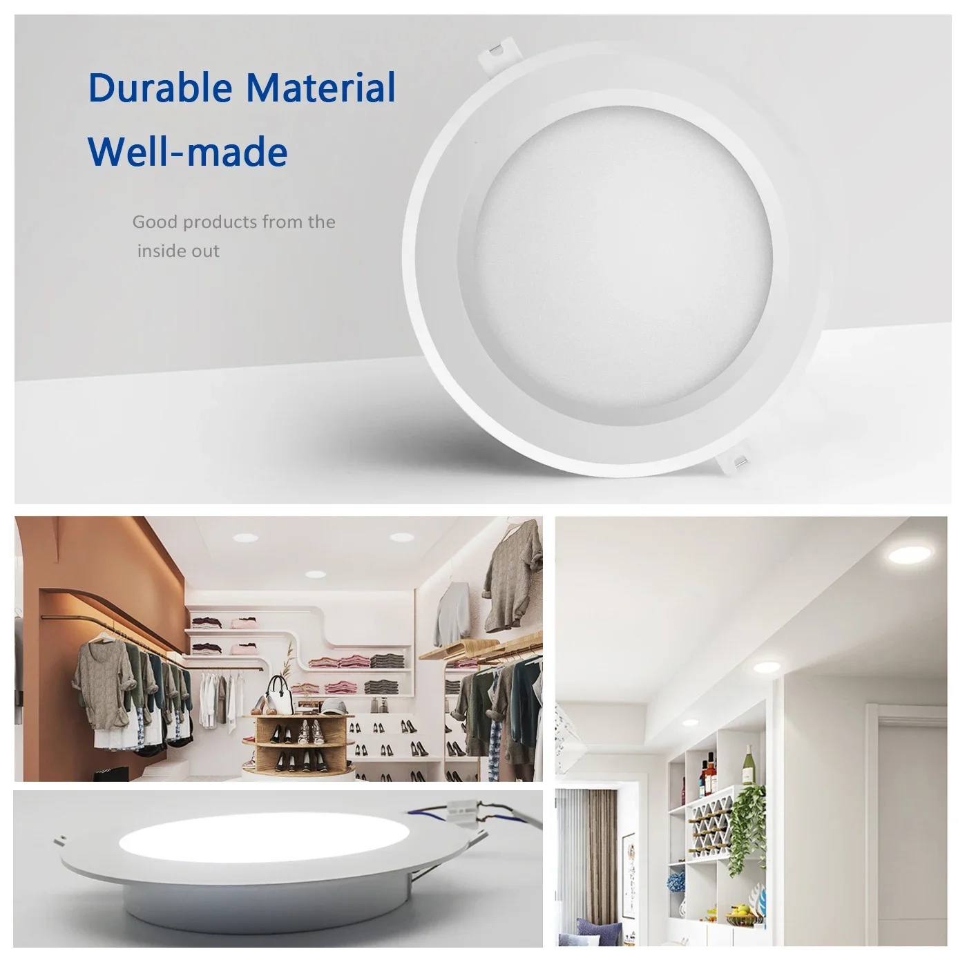 2pcs/lot LED Downlight AC110V 220V Ceiling Light 20W 24W Recessed Led Down light Round Panel Light Spotlight Indoor Lighting