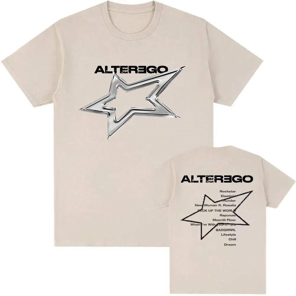 นักร้องอัลกุรอานอัลบั้มAlter Egoกราฟิกเสื้อLISAแฟชั่นHip Hop Streetwear Unisexฤดูร้อนผ้าฝ้ายTeesผู้ชายผู้หญิงเสื้อผ้าชาย