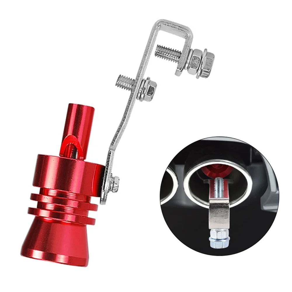 Universal Aluminum Turbo Sound Exhaust Muffler Pipe Whistle Car Blow off valve Tip Simulator Whistler