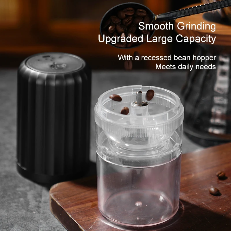 

New Household Small Electric Coffee Grinder Type-C Charging Portable Adjustable Bean Grinder For Kitchen Camping Office