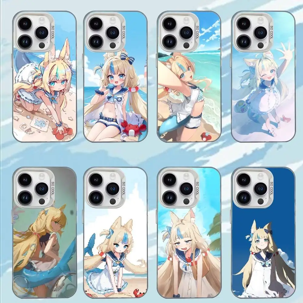 

S-Sameko Saba Phone Case For iPhone 17,16,15,14,13,12,11,Mini,Pro,E,MAX White Matte Shockproof Cover