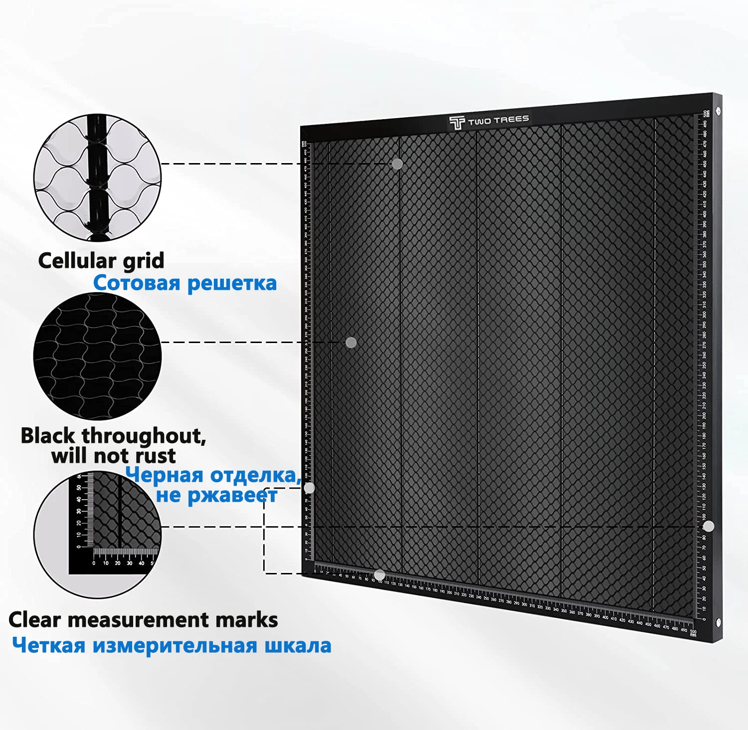 Twotrees Laser Enquipment Parts Honeycomb Working Table For CO2 Cutting Machine/Laser Engraver TTS TS2-10W 80W 500x500x22mm