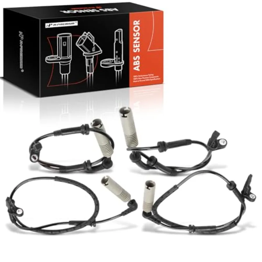 

4PCS Front and Rear ABS Wheel Speed Sensor Compatible with BMW Models - E60 Series M5 M6 2006 2007 2008 2009 2010