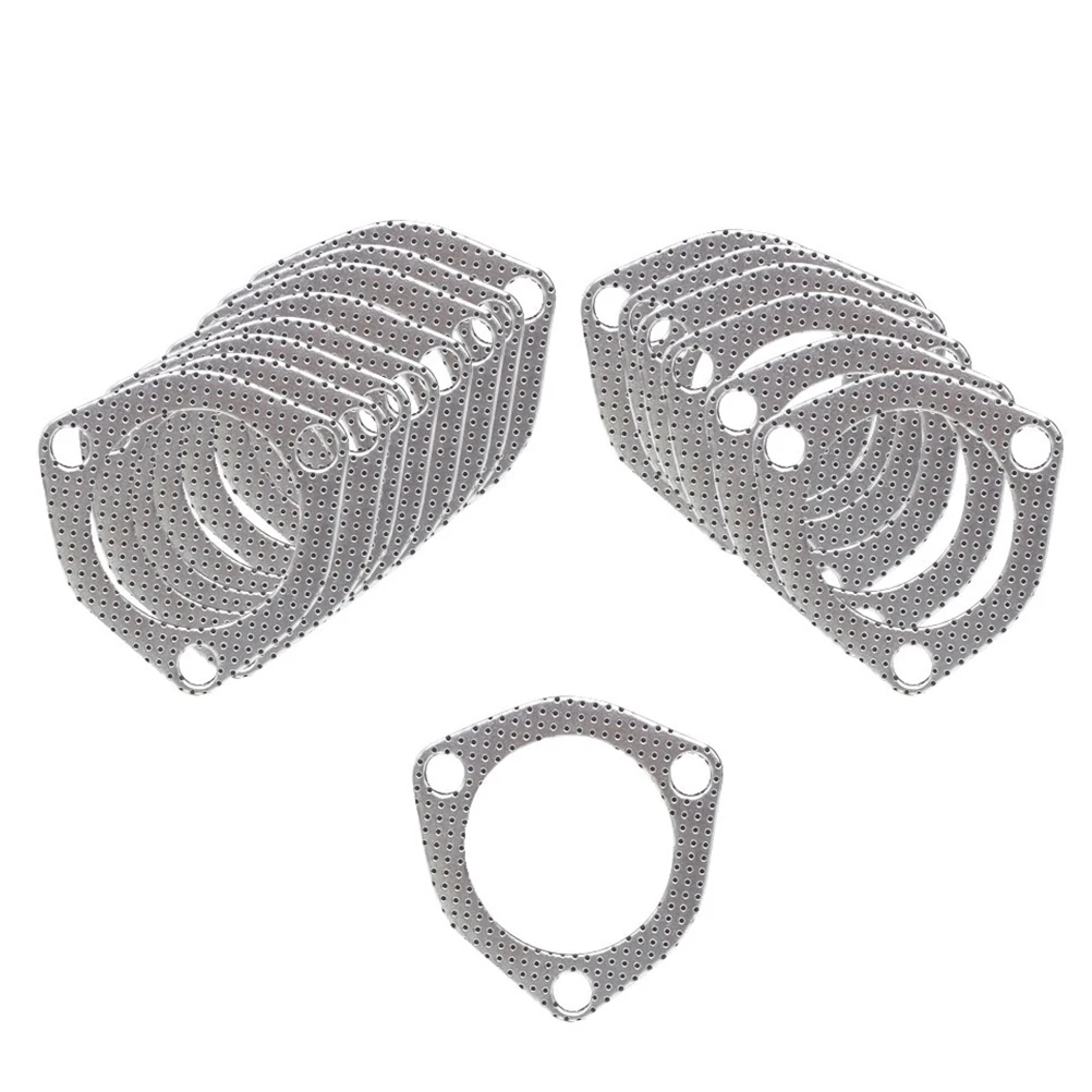 

Universal Vehicle 2.5 Inches Exhaust Seal Gasket Car Repair Accessories Silver (Triangle Inner Diameter 63 mm)