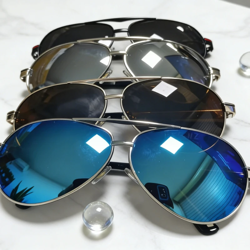 

Men's Polarized Sunglasses, Top Choice for Day/Night Driving & Cycling, UV & Glare Protection, Lightweight Retro Aviators Logo