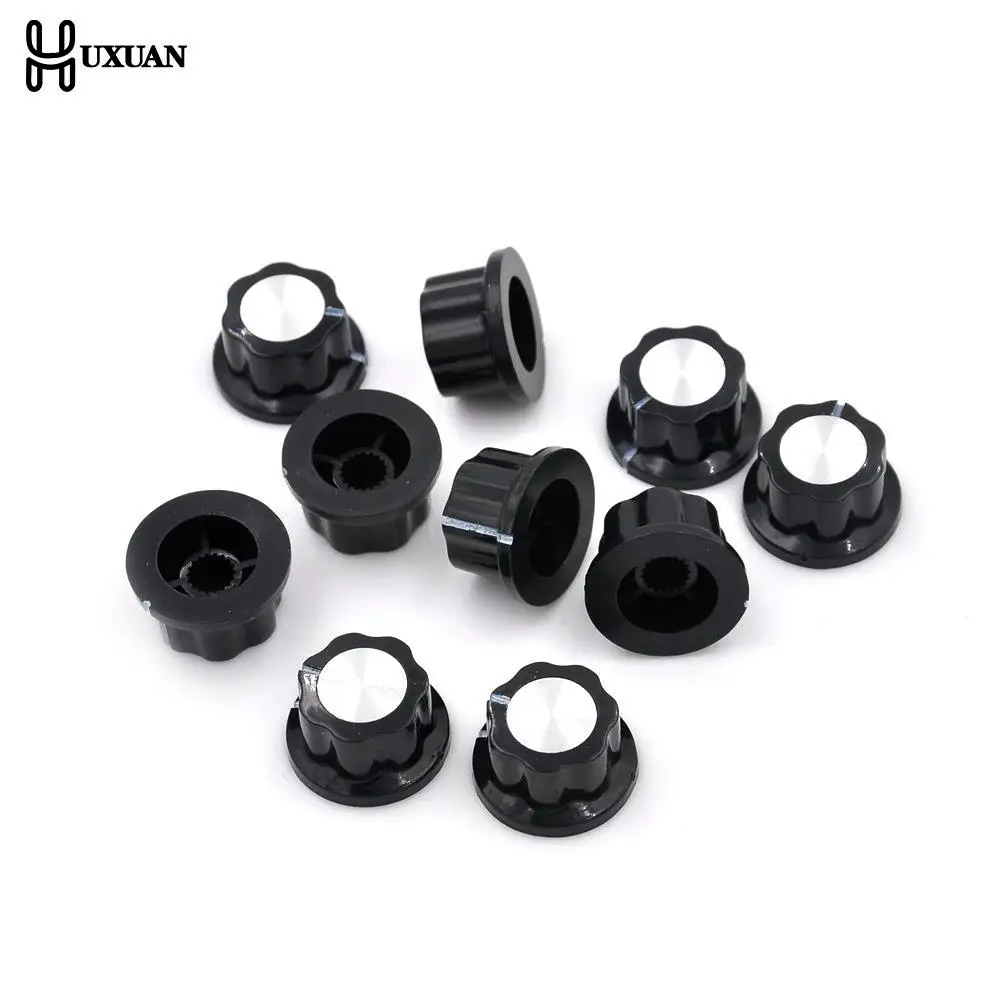 10pcs Diameter 20MM Black MF-A01 Bakelite Potentiometer Potentiometer Knob Cap