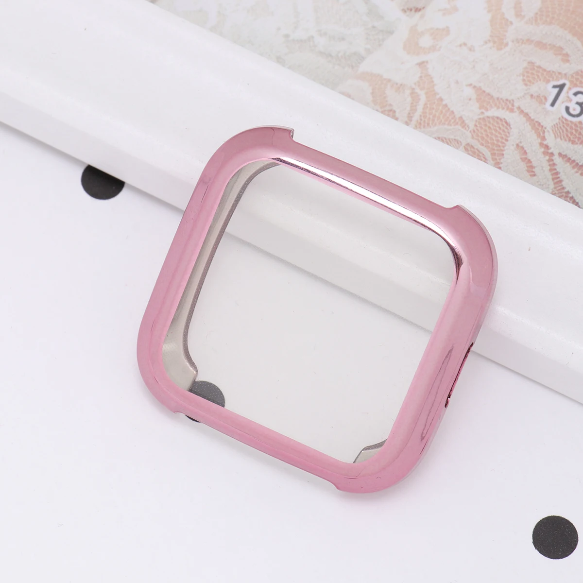 

Watch Case Drop-proof Smart Protective Cover Glass Frame Stylish Accessory Round Wrist Smartwatch