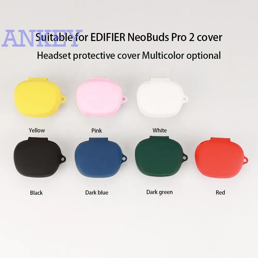 Silicone Cases for EDIFIER NeoBuds Pro 2 Case Wireless Earphone Earpod Case Earbuds Headphone Cover with Hook