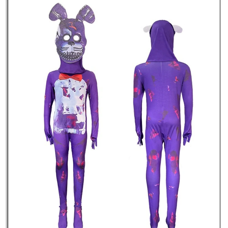 Anime Bonnie Bear FNAF Costume Game Foxy Chica Freddy Fazbear Cosplay Costume Five Nights Freddyed Nightmare Costume For Kids - view 5
