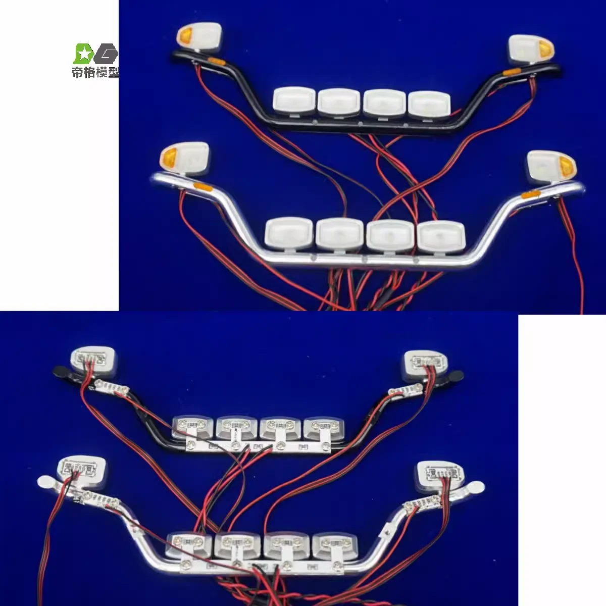 Aluminum rod light for Tamiya Teague trailer scania 770s 56371 for 1/14 RC Dump Truck Tipper Trailer SCANIA VOLVO BENZ MAN Part