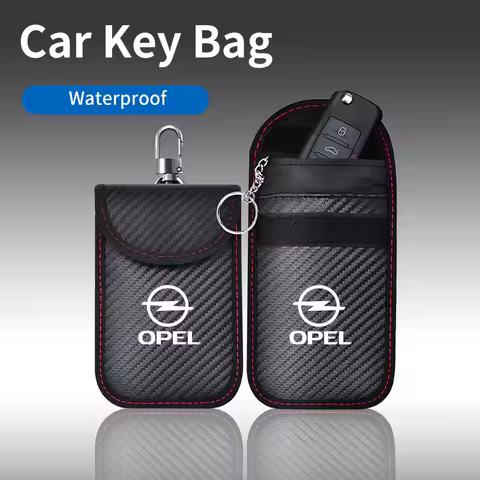 Car Key Case Signal Blocker Bag RFID Shielding Pocket For Opel Corsa Astra Insignia Vectra Zafira Meriva Mokka Grandland Vivaro