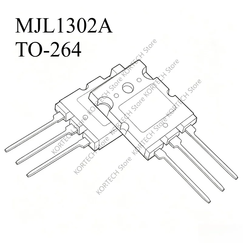 10PCS = 5 pair 100%  Brand new original  MJL3281A MJL1302A TO-264 High power amplifier transistors (1 pair )