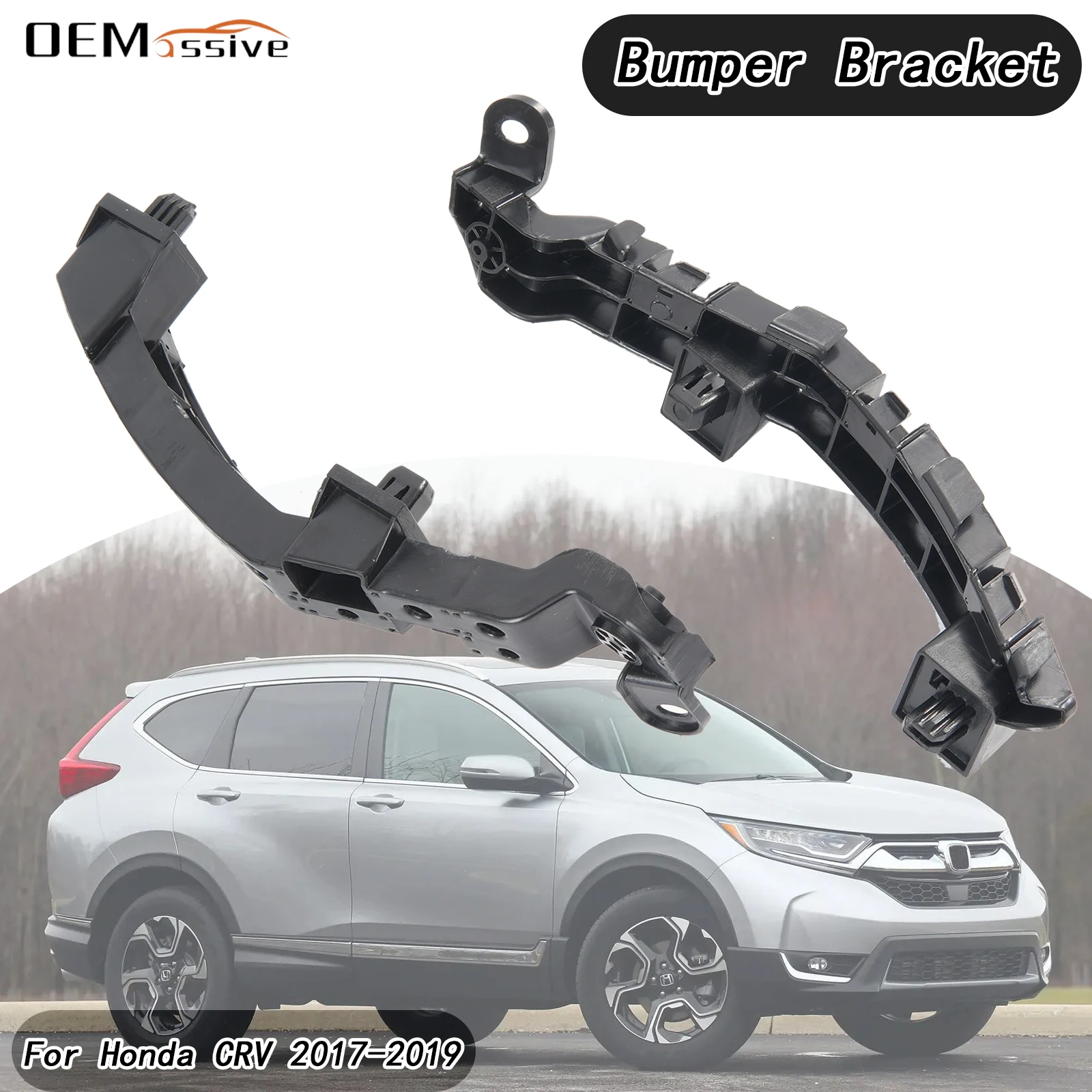 Pair Car Front Left Right Bumper Guide Mount Bracket Grille Retainer 71198-TLA-A01 71193-TLA-A01 For Honda CRV 2017 2018 2019