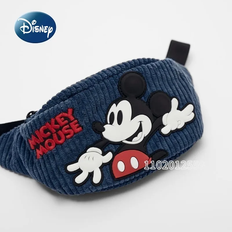 Disney Mickey New Children\'s Waist Bag Luxury Brand Original Fashion Children\'s Mini Waist Bag 3D Cartoon Children\'s Bag