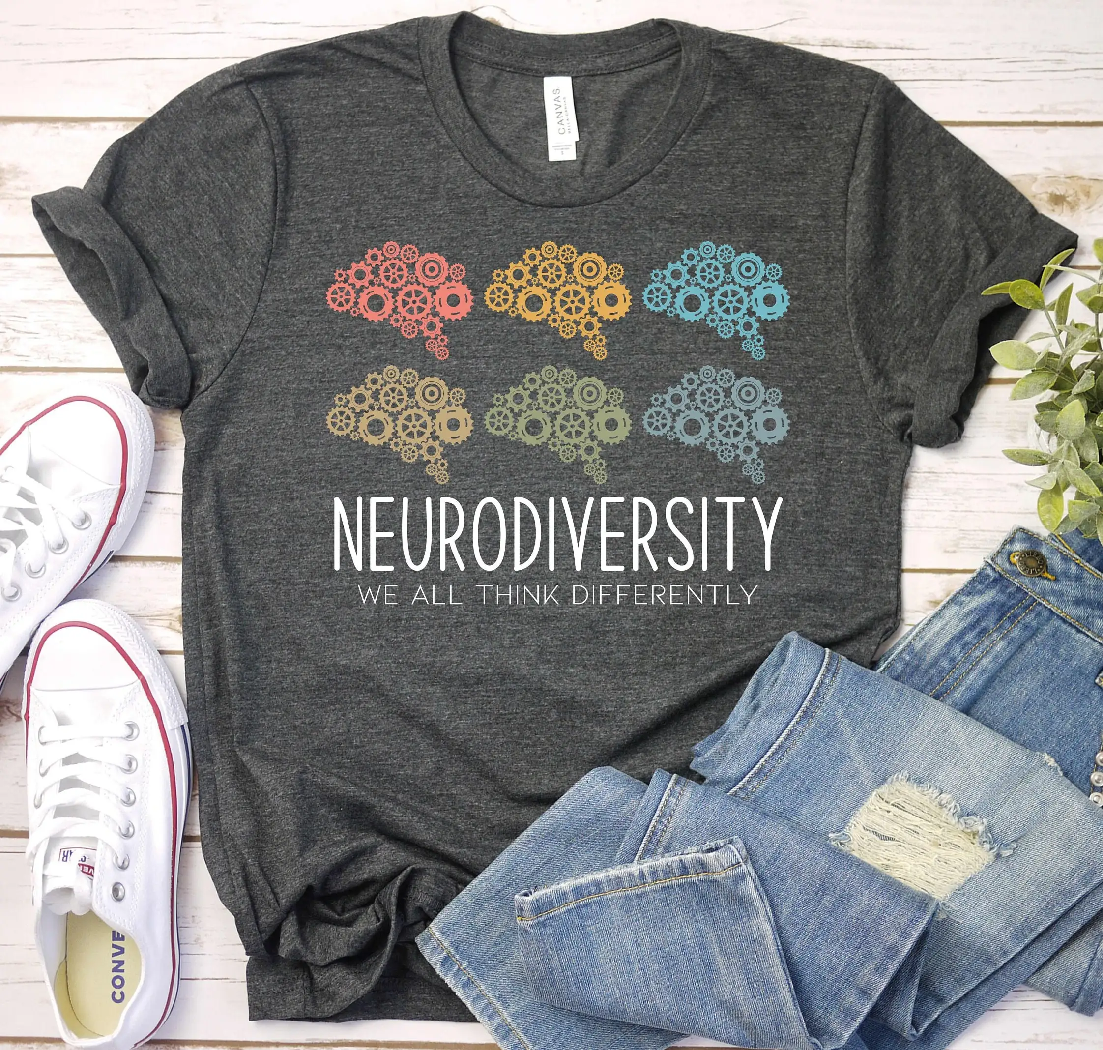 Neurodiversity Dyslexia Teacher T Shirt Therapist Dyslexic Reading Autism Awareness Sped Special Education Para