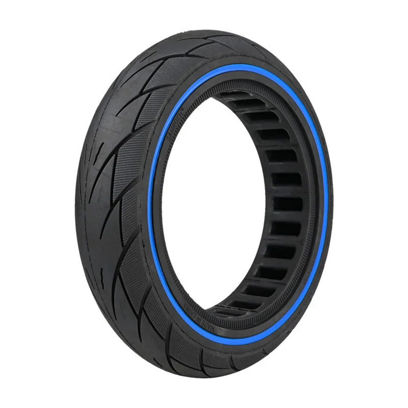 

For Ninebot F40 F30 F20 Electric Scooter 10 Inch Honeycomb Rubber Solid Trye Tire 10X2.125 Airless Anti-Skid Treads Blue