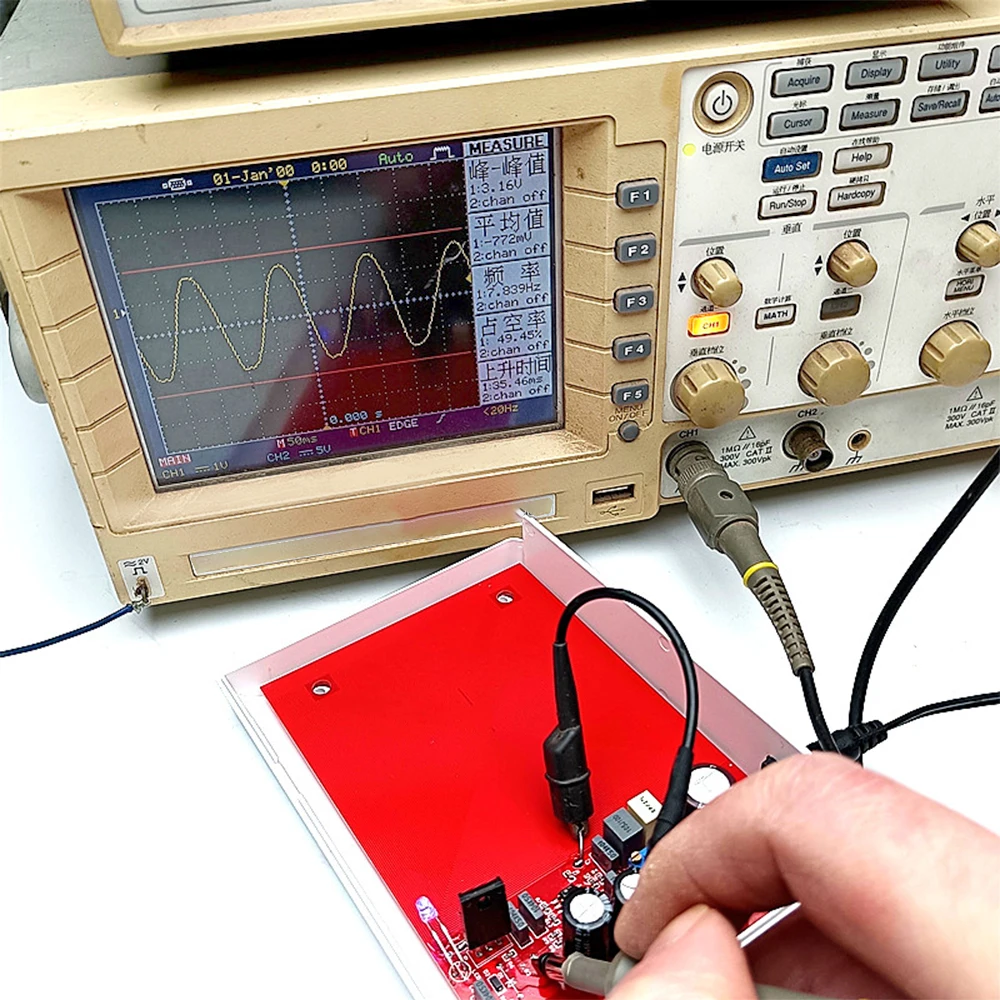 Gerador de ondas schumann 7.83hz, módulo gerador de sinal de onda senoidal de frequência ultrabaixa, interface dc5.5 * 2.1