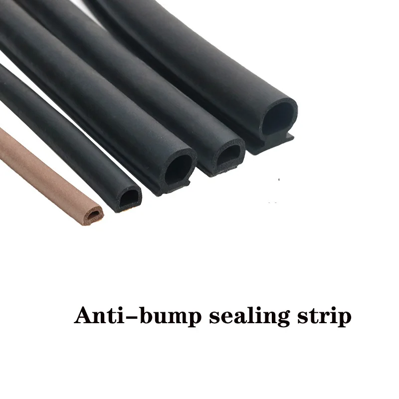 EPDM Self-adhesive Sealing Strip Electric Box Doors And For Windows Soundproofing Collision Avoidance Rubber Seal Hollow Type D