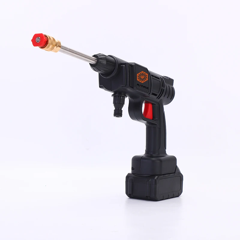 PLATYPUS 24V 48V 96V High Pressure Cordless Car Washer Wireless Wash Spray Gun Lithium Battery Portable Car Washer