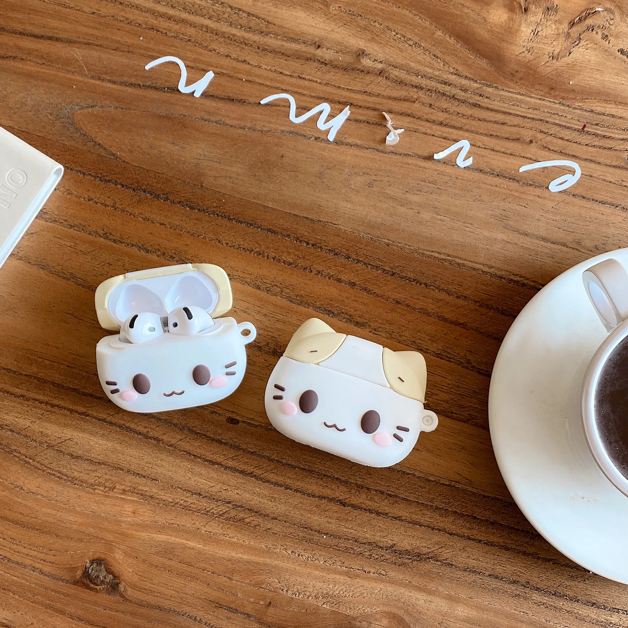 Cotton Candy Cat For Airpods Pro Pro 2 Pro 3 3 4 Silicone Earphone Case Cover - view 2