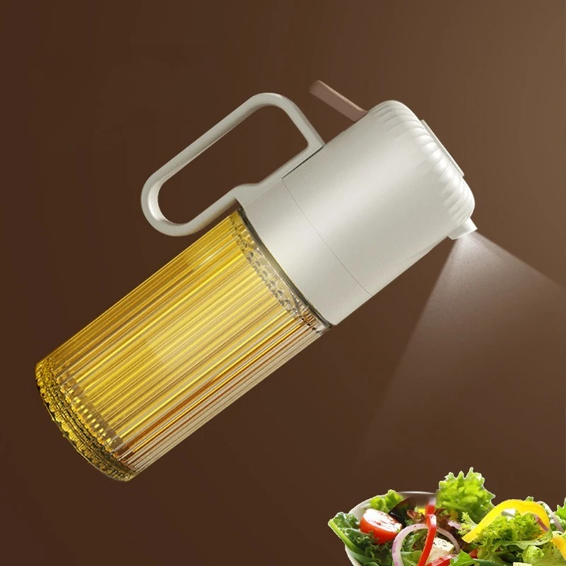 250ml Glass Oil Spray Bottle Press Atomize Air Fryer Oil Sprayer Kitchen Cooking Tools Sauce Vinegar Condiment Bottle