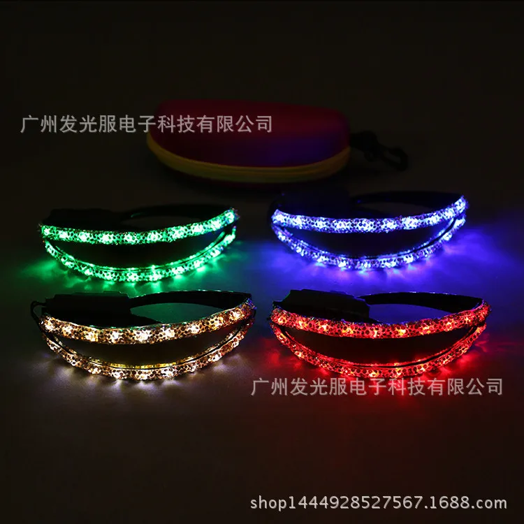 

Amazon popular LED luminous glasses bar DJ nightclub dancing equipment LED party atmosphere glasses show