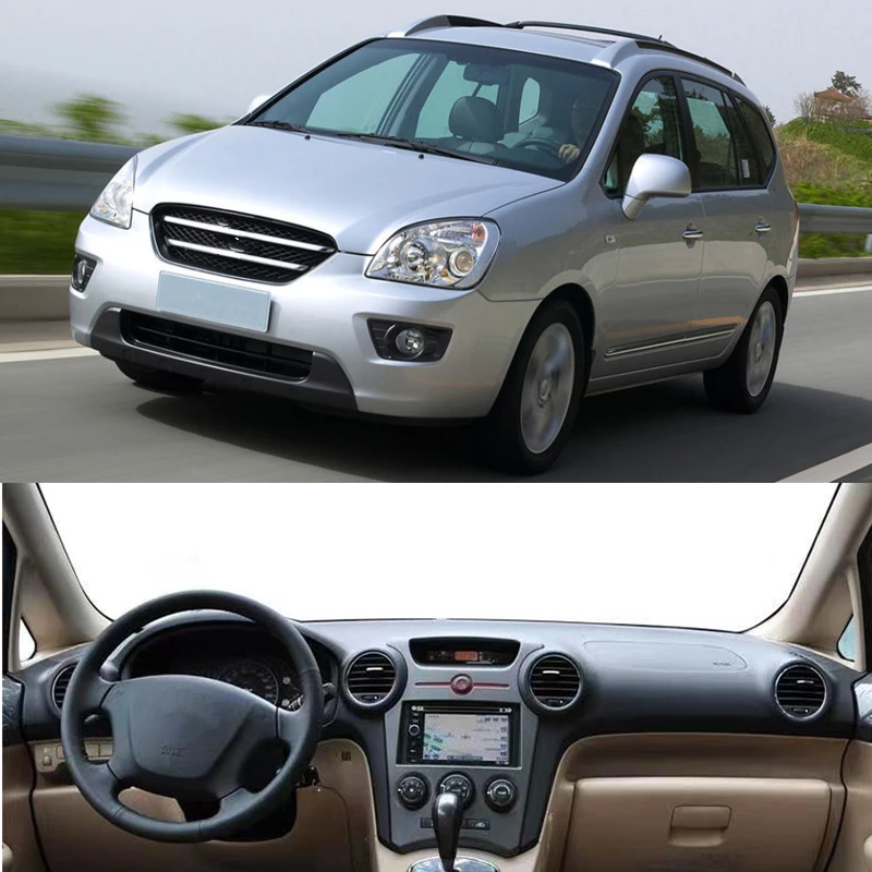 For Kia Carens 2007 2008 2009 2010-2012 UN Dash Mat Sun Shade Anti-UV Carpet Car Dashboard Cover Pad Cushion Dashmat Accessories