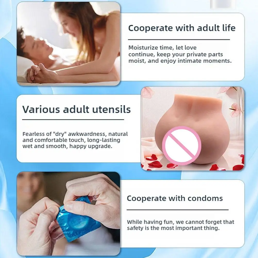 1/3/5 قطعة زيوت التشحيم المائية للجنس الحرير اللمس الصالحة للأكل الشرج الجنس زيوت التشحيم الجنس عن طريق الفم هلام المثير للنساء الجنس التشحيم الكبار كريم